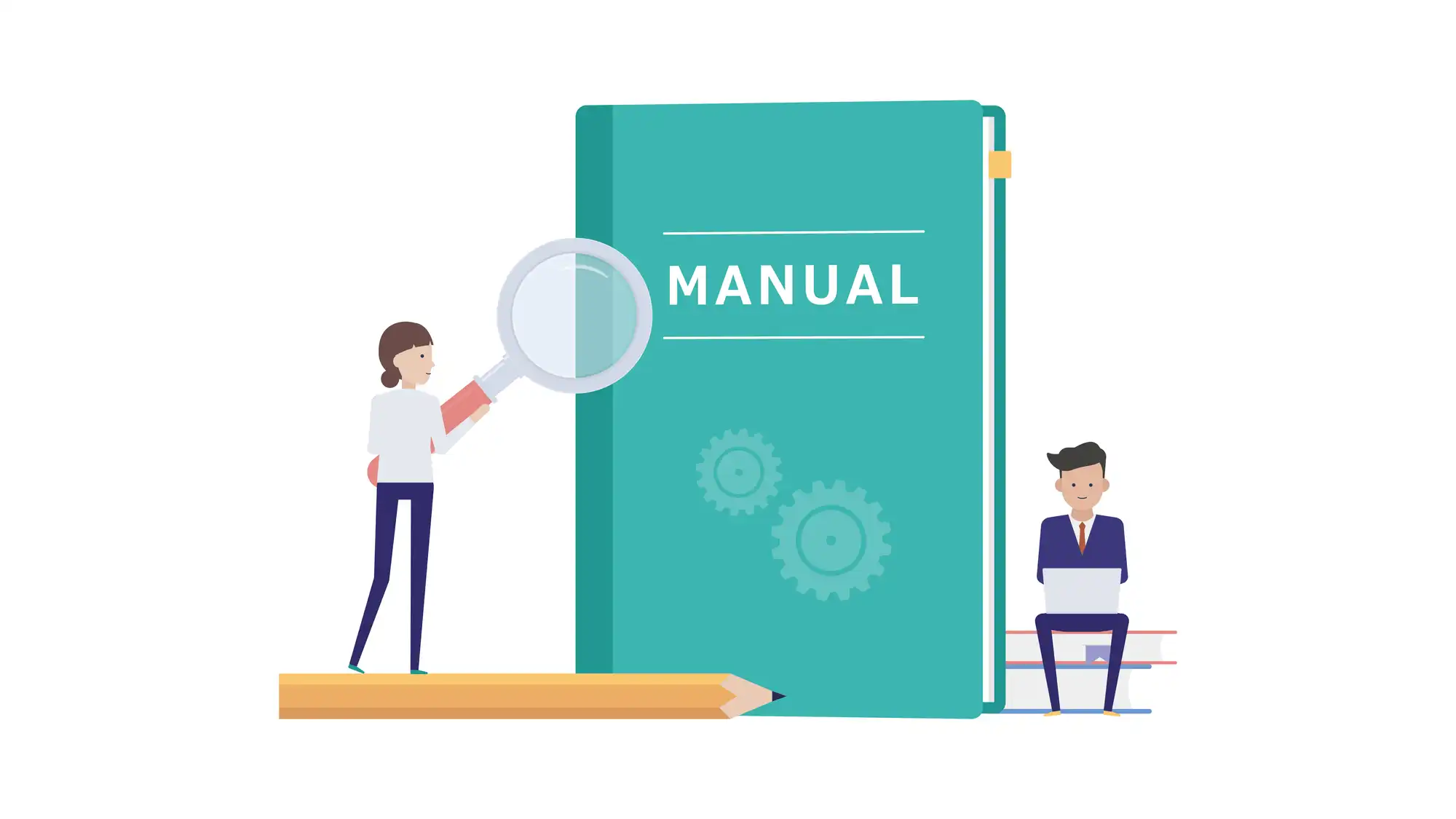 MANUAL本のイラスト